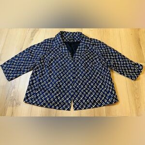 JONES NEW YORK Silk Blazer Size 18W